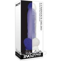 Bild på Evolved Utvecklad lysande dildo klar lila klassisk 18,5 cm 7,3 tum silikon
