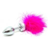 Bild på Rimba Small Butt Plug With Pink Feathers