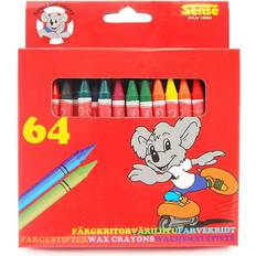 Wax crayons Sense Wax Coloring Crayons 64-pack