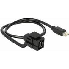 DeLock Keystone Mini DisplayPort-Mini DisplayPort M-F 0.5m