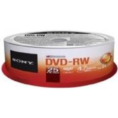 Optical Storage Sony DVD-RW 4.7GB 2x Spindle 25-Pack