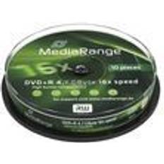 10 - 16x - DVD Optisk lagring MediaRange DVD+R 4.7GB 16x Spindle 10-Pack