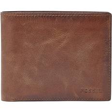 Derrick RFID Large Coin Pocket Bifold - Brown