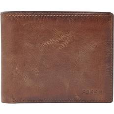 Fossil Derrick RFID Large Coin Pocket Bifold - Brown