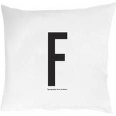 Boligtekstiler Design Letters F Hovedpudebetræk Hvid (63x60cm)