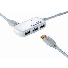 Hub USB Roline USB 2.0 Hub 4 Ports 12 m with Repeater