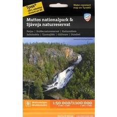 Calazo fjällkarta Muddus/Muttos nationalpark & Sjávnja