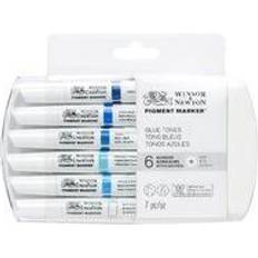 Winsor & Newton Pigment Marker 6-pack Blue Tones