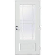 Diplomat Estelle Q Ytterdörr Maskinantikt glas S 0502-Y H (90x210cm)