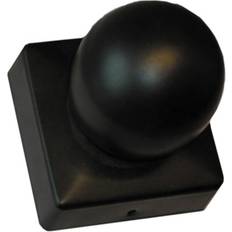 Stål Stolpehatter NSH Nordic Post cap black with ball 7.1x7.1cm