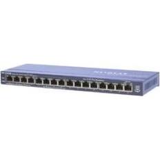 16 port netgear Netgear ProSafe 16 Port 10/100 Desktop Switch (FS116P)