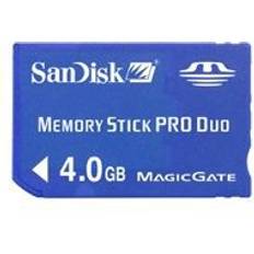 SanDisk 4 GB Minneskort & USB-minnen SanDisk Memory Stick Pro Duo 4GB