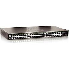 Rackmount switch LevelOne 48-Port 10/100Mbps + 2 Gigabit Ports + 1 SFP Port Rackmount Switch (GSW-5150)