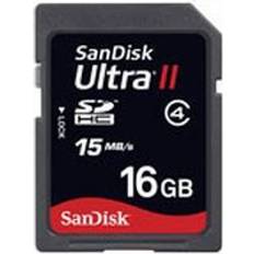SanDisk 16 GB Minneskort SanDisk Ultra II SDHC 15MB/s 16GB
