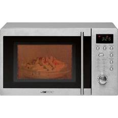 Countertop - Grey Microwave Ovens Clatronic MWG 778 U Silver, White, Grey, Stainless Steel