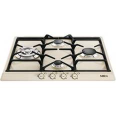 Smeg 60 cm Encimeras Smeg Sr764po Hobs 4 Fuegos 60 cm Crema