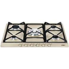 Beige Plaques de cuisson encastrables Smeg SR775PO 5 Zones 70 cm