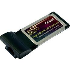 PC Card Netværkskort & Bluetooth-adaptere EXSYS 1Gigabit Ethernet LAN ExpressCard (EX-6087)