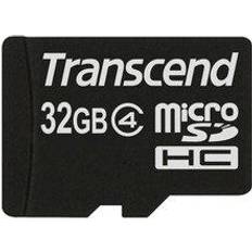 Transcend 32 GB - microSDHC Minneskort Transcend MicroSDHC Class 4 32GB