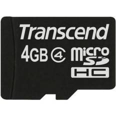 Tarjetas de Memoria & Memorias USB Transcend TS4GUSDC4 4GB MicroSDHC memoria flash