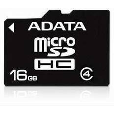 Adata 16GB microSDHC Flash Card with Adapter Model AUSDH16GCL4-RA1