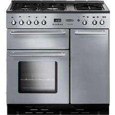 Rangemaster Toledo 90 Dual Fuel Beige, Black, Red
