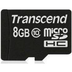 8 GB - microSDHC Schede di memoria Transcend 8GB microSDHC Flash Card Model TS8GUSDHC10