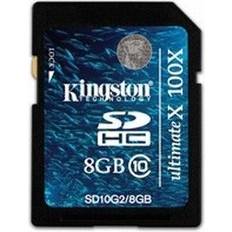 Kingston 8 GB Memory Cards Kingston SDHC Ultimate Class 10 8GB (100x)