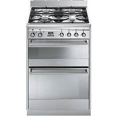 Smeg Dual Fuel Ovens Cookers Smeg SUK62MX8 Stainless Steel