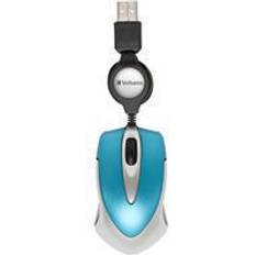 Verbatim Go Mini Optical Travel Mouse Caribbean Blue