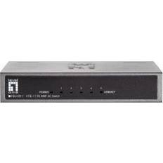 Interruptores LevelOne Feu-0511 Switch Fast Ethernet de 5 Puertos 1 Port SC Multi-Mode Fiber 2km