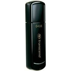 Schede di Memoria & Chiavette USB Transcend Flash Memory Jetflash 350 64gb usb Drive usb2 Black