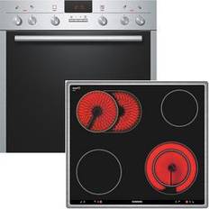 Siemens 60cm Cuisinières en Céramique Siemens EQ241E113 Stainless Steel