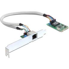 PCIe Netwerkkaarten DeLock RJ45 MiniPCIe slot MiniPCIe kaart n.v.t. CAT5/5e/CAT6