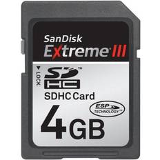 SanDisk 4 GB Minneskort & USB-minnen SanDisk Extreme III SDHC Class 6 4GB