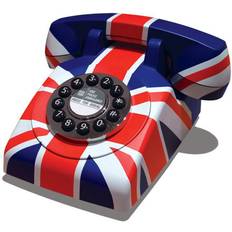 Téléphones Fixes Gpo 746 Téléphone fixe rétro Drapeau britannique