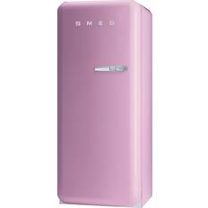 Pink Freestanding Refrigerators Smeg FAB28YRO1 Pink