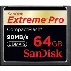 64 GB - Compact Flash Hukommelseskort SanDisk Extreme Pro Compact Flash 90MB/s 64GB