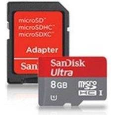 SanDisk 8 GB Geheugenkaarten & USB-sticks SanDisk Micro SDHC Ultra Android 8GB SD Adapter