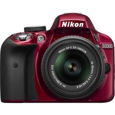 Nikon D3300 Kit 18-55 VR AF-S SD Lexar 8 GB Sensore CMOS DX 24 Mpx Display 3'' Filmati Full HD Wi-Fi Ready