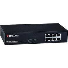 Switch 8 port poe+ Intellinet 8-Port Fast Ethernet PoE+ Switch 8 x PoE Ports