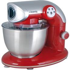 4 Impastatrici H.Koenig KM80 Professionale Mixer 1000 W 4 Velocità Rosso