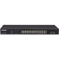 Ports gigabit poe ethernet switch Intellinet 24-Port Gigabit Ethernet PoE+ Web-Managed Switch 24 x PoE Ports