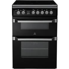 Indesit 60cm Ceramic Cookers Indesit ID60C2K S Black