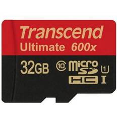 Industrial sd Transcend Ultimate (600x) microSDHC-kaart Industrial 32 GB Class 10, UHS-I Incl. SD-adapter