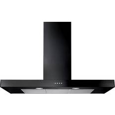 Rangemaster Flat Hood 100cm, White, Black, Stainless Steel