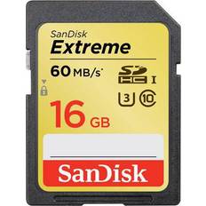 Sandisk extreme 16 gb SanDisk Extreme SDHC 60MB/s UHS-I U3 16GB