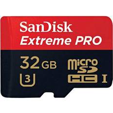 SanDisk U3 - microSDHC Hukommelseskort SanDisk Extreme Pro MicroSDHC UHS-I U3 95MB/s 32GB