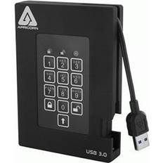 2tb portable hard drive Apricorn 2TB Aegis Padlock Portable Hard Drive USB 3.0 Model A25-3PL256-2000 Black