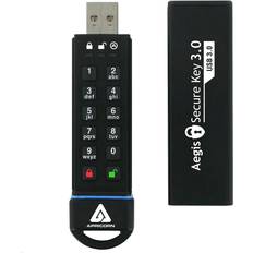 120 GB Chiavette USB Apricorn 120go Aegis Secure Key 256 Bit Aes-xts Encrypted (usb 3.0, Fips Validated)